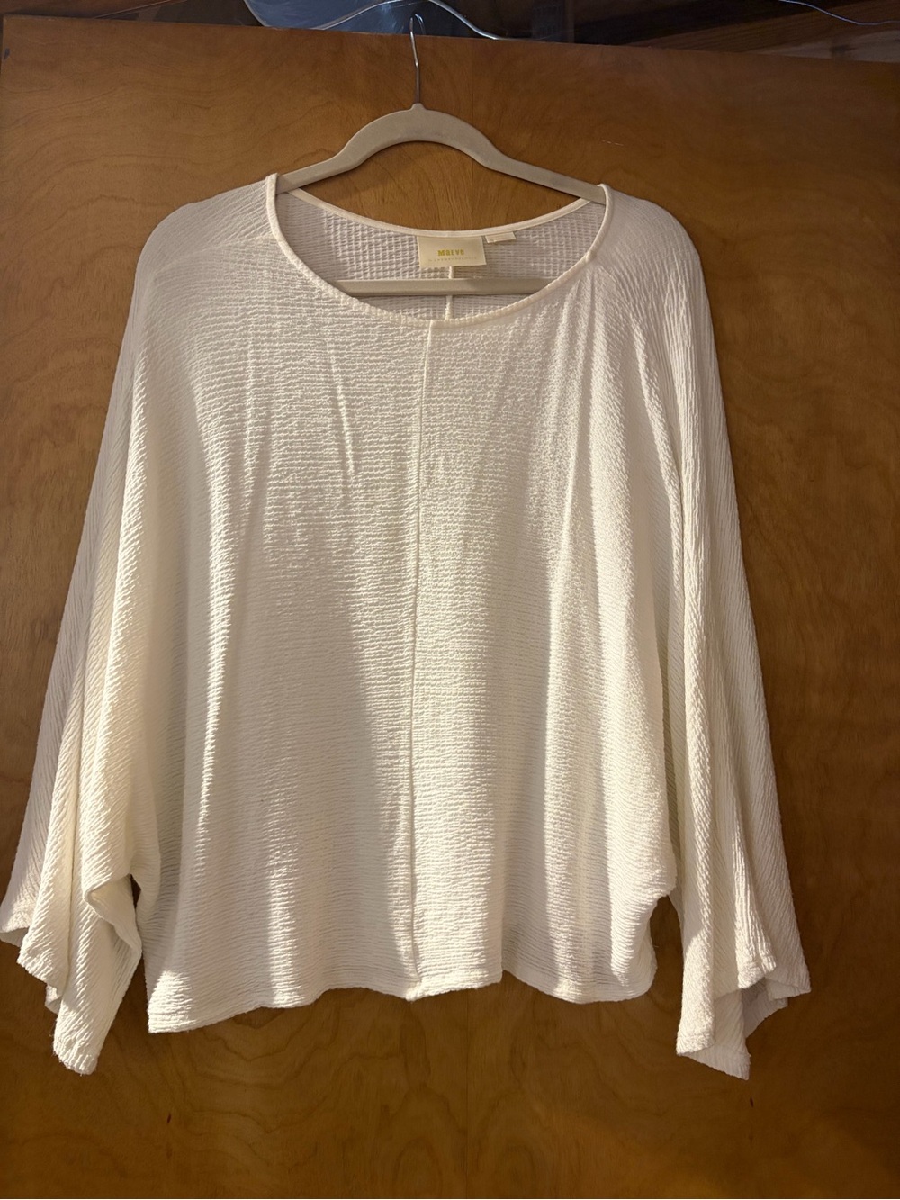 Loose Ivory Textured Women’s Top